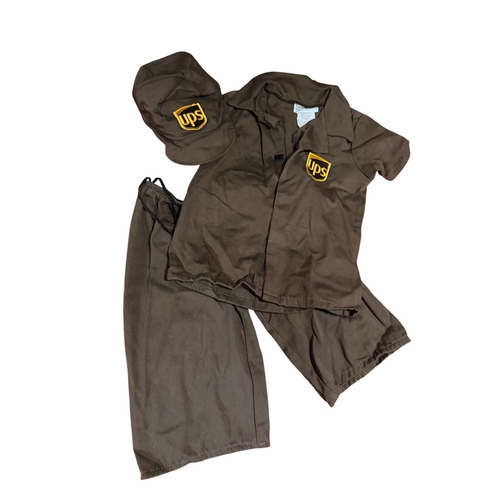 California Costumes UPS Driver Toddler Costume Brown 3pc Set Size 2-4 00043